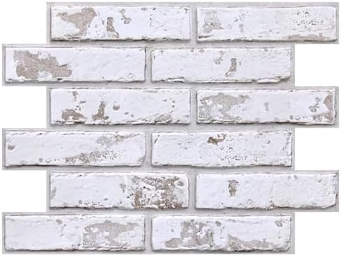 COMSTICKC 3D Faux Brick Wall Panels Peel and Stick Decorative Tiles Sticker by COMSTICKCDECOR