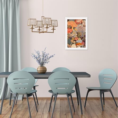 Abstract Mushroom Poster Vintage Japanese Fungi Canvas Wall Art Modern - Image 5