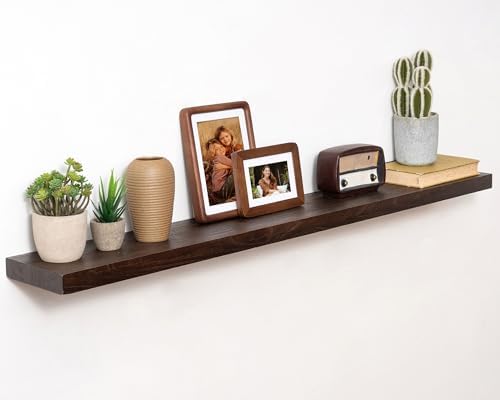 Marsmiles 48in Solid Wood Floating Shelves by Marsmiles