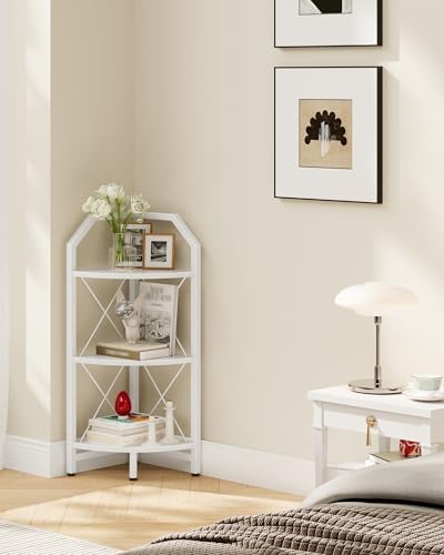 CHOEZON 3-Tier Corner Shelf, Industrial Corner Bookshelf, 35.4" Storage Stand - Image 6