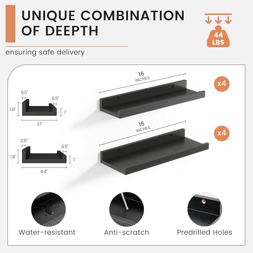 FLYJOE Floating Picture Ledge Shelves - Image 3