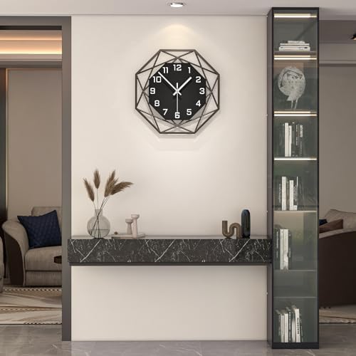 Large Wall Clock for Living Room Decor 16inch Silent Modern Clock by CreativeWallClock