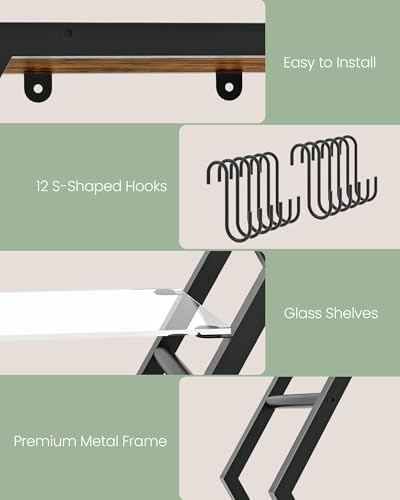 CHOEZON 18.9 inch Gaming Floating Shelves, Hexagon Shelves - Image 5