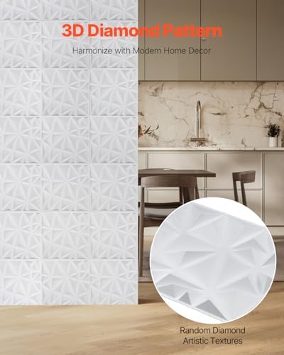 VEVOR 3D Wall Panels, 32 Sq.Ft Coverage Accent Wall Panel, Interior Home Decor - Image 2