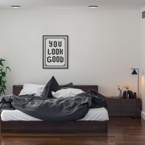 Black and White Quotes Wall Art Trendy Minimalist You Look Good Poster 12x16 - Image 5