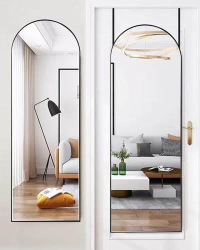 NEARBYSD 50"x16" Black Modern Full Length Mirror by NEARBYSD