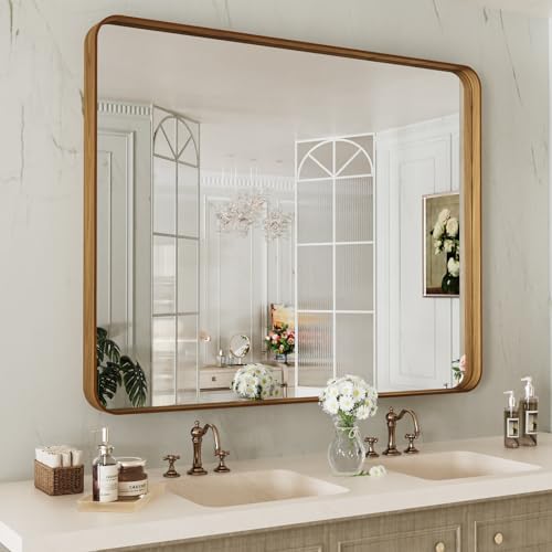 LOAAO 40X32 Inch Bathroom Mirror by LOAAO