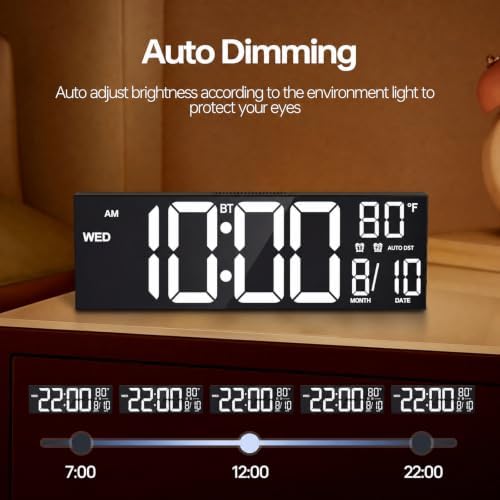 JALL 16.2" Large Digital Wall Clock - Image 7