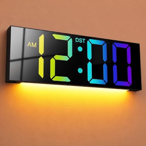 JALL Digital Wall Clock with Big LED Numbers by JALL