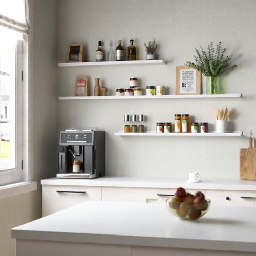 Boswillon Floating Shelves Set of 2, Long Wall Shelf - Image 4