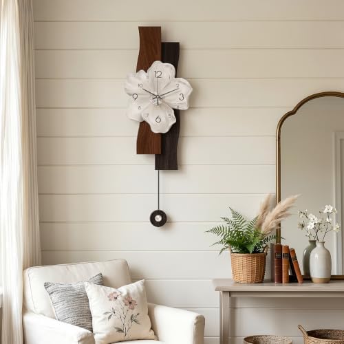 Flower Wall Clocks Battery Operated Decorative - Image 5