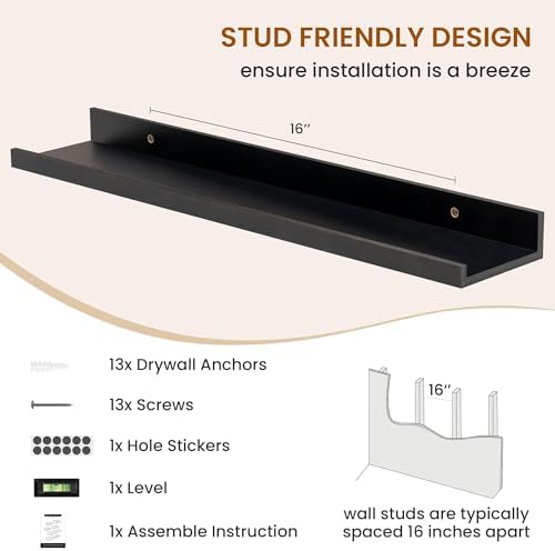 Picture Ledge Shelf, Floating Shelves - Image 5