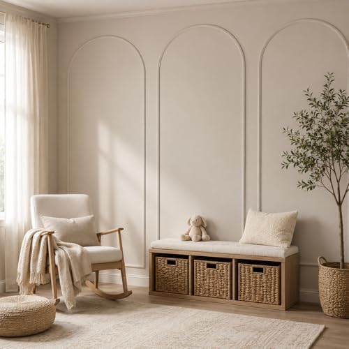 Colingmill 3 Set 32 x 78 Inch Arch Wall Molding Kit Peel Stick Wall Panels - Image 4