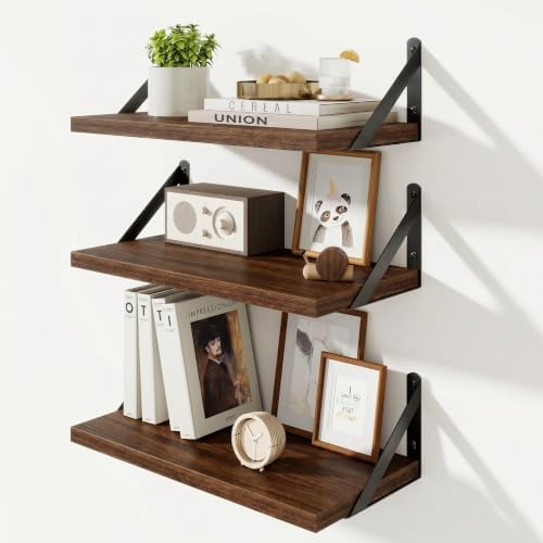Floating Shelves, 8 Inch Deep Rustic Book Shelf by KovaScapeHomeDecor