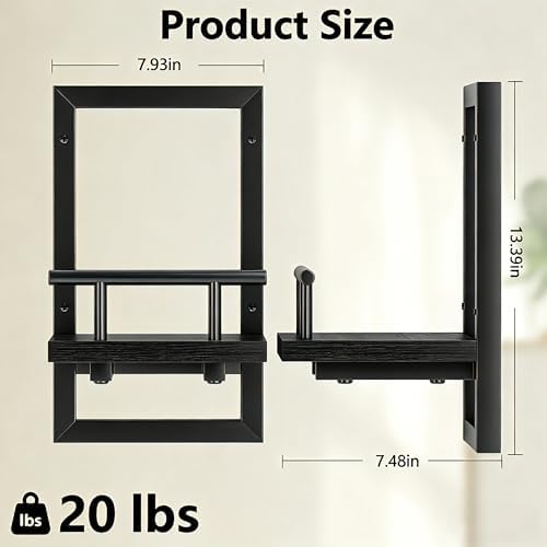 Sbosbo Floating Shelves for Wall Plant Shelf Indoor Wall Mounted Shelves - Image 3