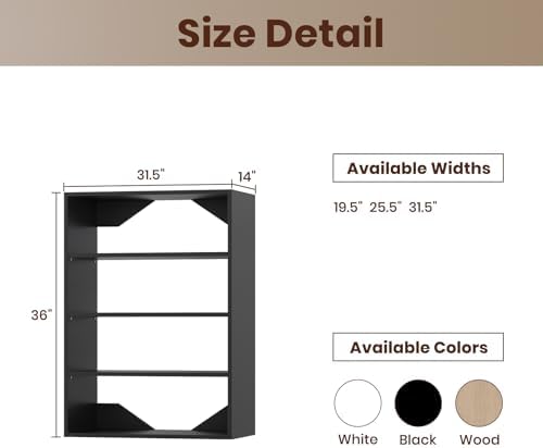 ROOMTEC 31.5" Shelf Short Tower Closet Unit, Modular Closet System - Image 2