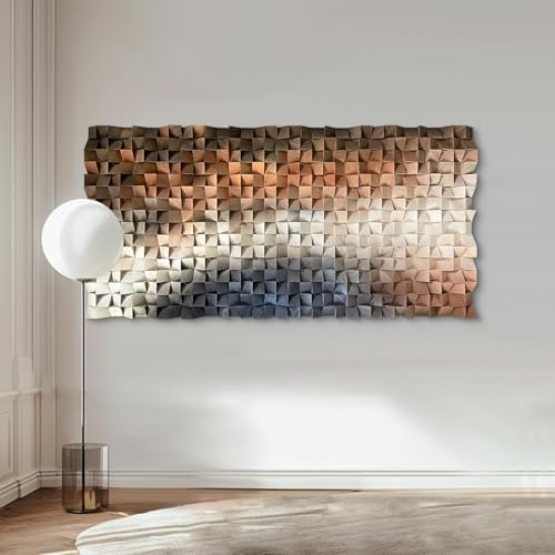 LIUZEYUE Textured Abstract Wood Wall Art - Image 6