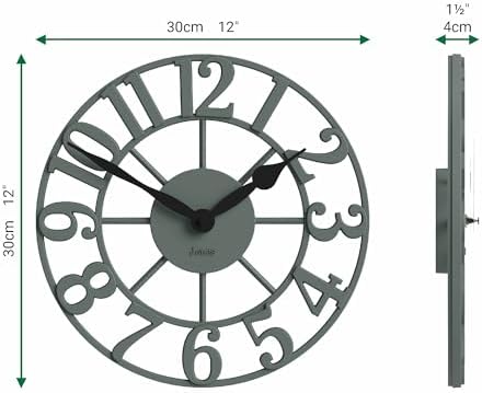 JONES CLOCKS® Lighthouse wall Clock | Sculptural Skeleton Clock | Green - Image 4