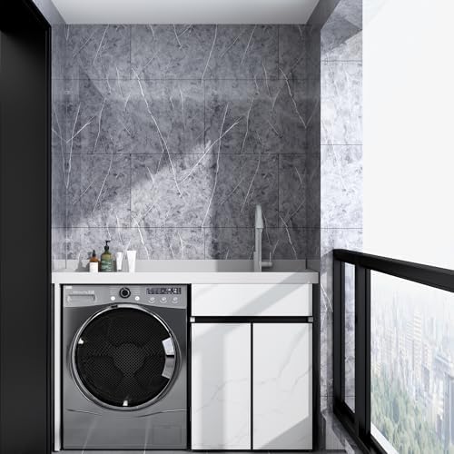 Haimin 3D Wall Panels Peel and Stick Marble Tile Look 10 Pack Waterproof - Image 4