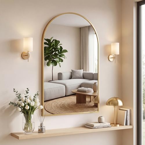 OLIXIS Arched Bathroom Wall Mirror, Vanity Mirror by OLIXIS
