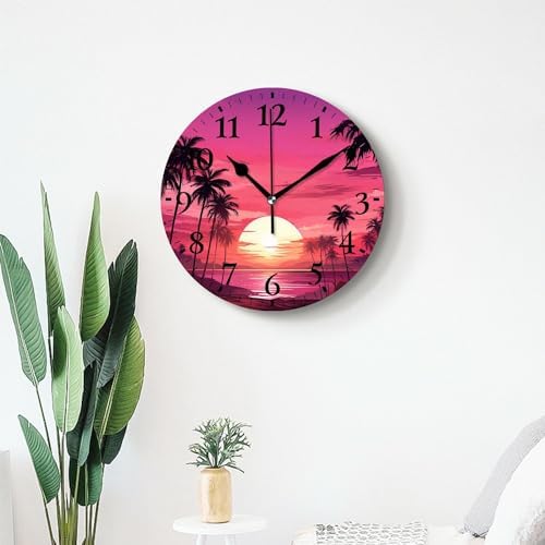 Non-Ticking Silent Wall Clocks Battery Operated Personalized Decor Clock - Image 7