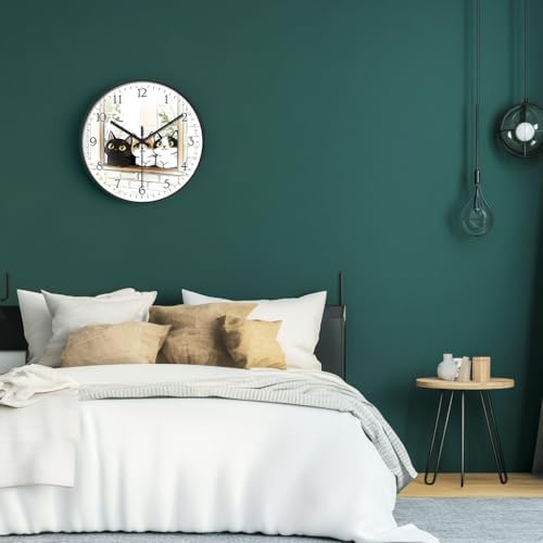 8 inch Decorative Wall Clock Battery Operated - Image 3