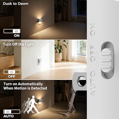 DORESshop Motion Sensor Night Light, Plug in Night Light, Motion Night Light - Image 3
