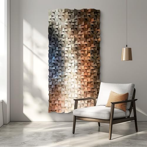 LIUZEYUE Unique Modern Wood Wall Art, Designed by Unknown