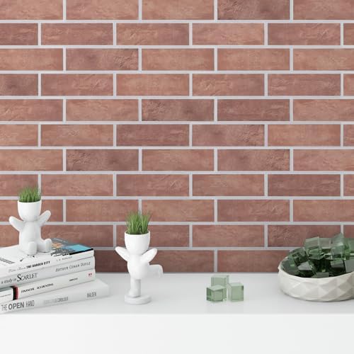 16-Pack 3D Faux Brick Acoustic Wall Panels, 11.8" x 11.8" Peel and Stick PET - Image 6