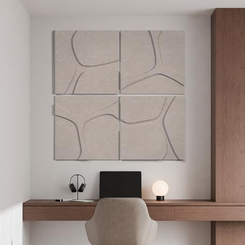 3D Decorative Felt Double-layer Acoustic Panels Fracture Pattern by neukids