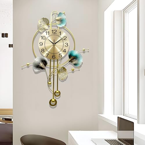 Large Wall Clocks for Living Room Decor, Battery Operated and Silent Wall Clock - Image 2