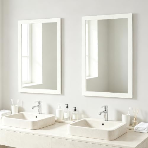Bathroom Mirror for Over Sink 28x20 Inch Rectangular Wall Mirror - Image 4