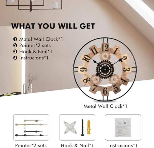 Large Wall Clock for Living Room - Image 3