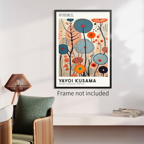 Yayoi. Kusama Wall Art Vintage Japanese Posters Prints Tokyo Aesthetic Painting - Image 4