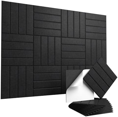 Vieshful Self Adhesive Acoustic Soundproof Wall Panels by Vieshful