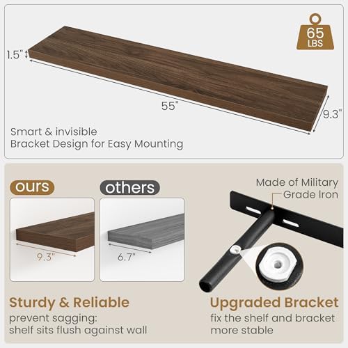 Fun Memories 55 Inch Long Floating Shelves - Image 3