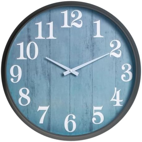 Large Outdoor Indoor Clock, 18 Inch Waterproof Oversized Wall Clocks by Unknown
