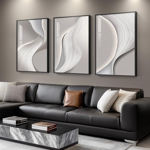 Large Framed Modern Abstract Wall Art - Image 2