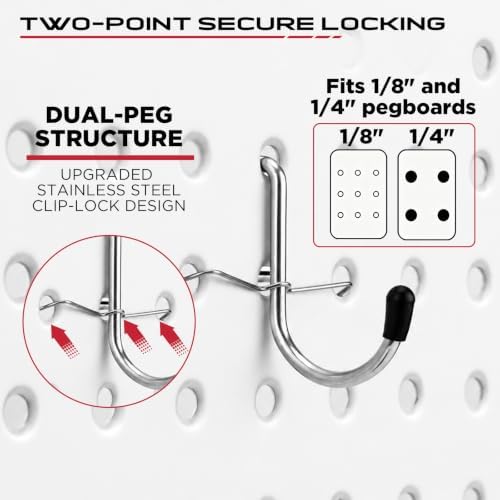 320PCS Pegboard Accessories Kit, Pegboard Hooks Assortment - Image 3