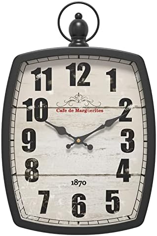 Menterry Large Retro Rectangle Wall Clock by Menterry