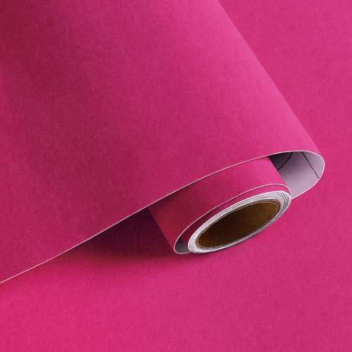 VaryPaper Self Adhesive Velvet Fabric Hot Pink Velvet Drawer Liners by VaryPaper