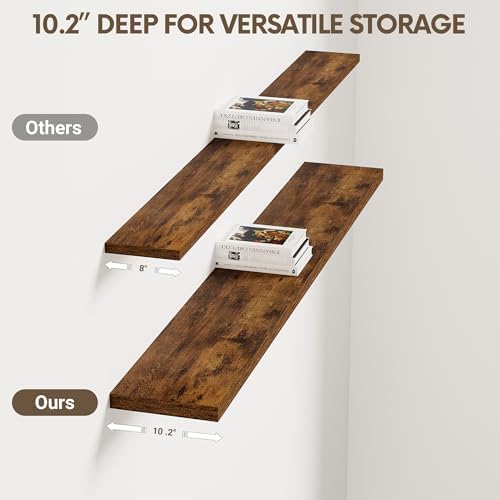 Vivelove 10 Inch Deep Floating Shelves - Image 4