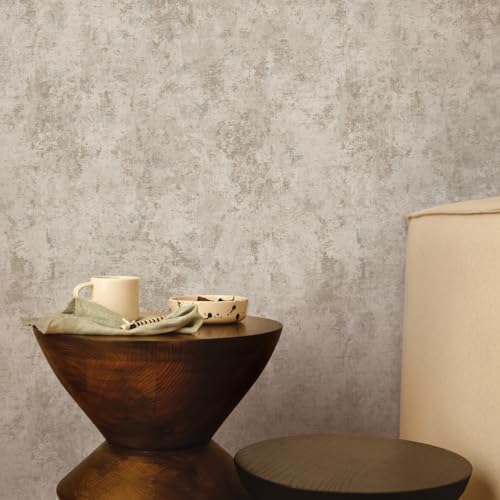 Tempaper Metallic Pearl Distressed Gold Leaf Removable Peel and Stick Wallpaper - Image 4