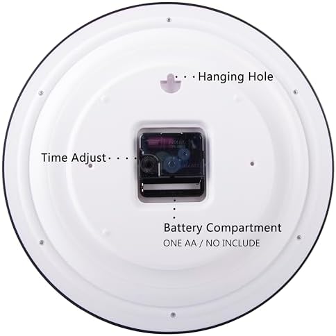 OSTAR 12 Inch Silent Wall Clock Battery Operated - Image 4