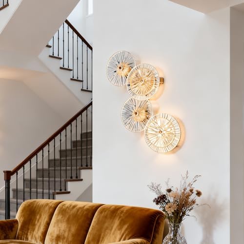Fandian LED Light Modern Brass Wall Sconce - Image 3
