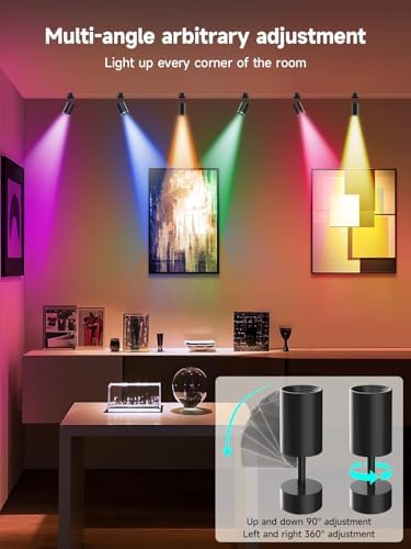 Tyute RGB Spotlight Indoor, Color Changing LED Uplighting Accent Spot Light - Image 2