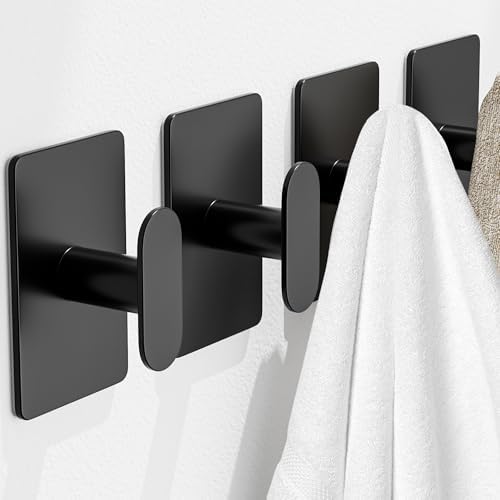 pickpiff Adhesive Towel Hooks: 20LB Extra Strong Wall Hanger by pickpiff
