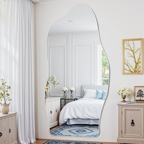 Antok Irregular Full Length Mirror, Standing Hanging Leaning Irregular Mirrors - Image 3