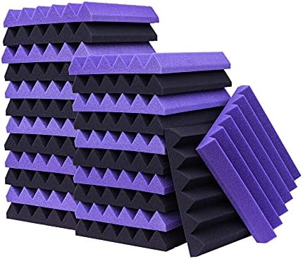 24 Pack Acoustic Panels, Fireproof Absorbing Noise Cancelling Panels, to Absorb by KTOESHEO
