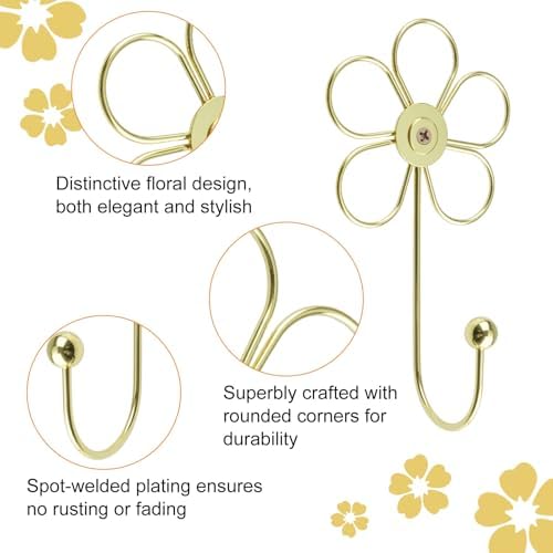 MOROBOR Flower Decorative Wall Hooks - Image 4